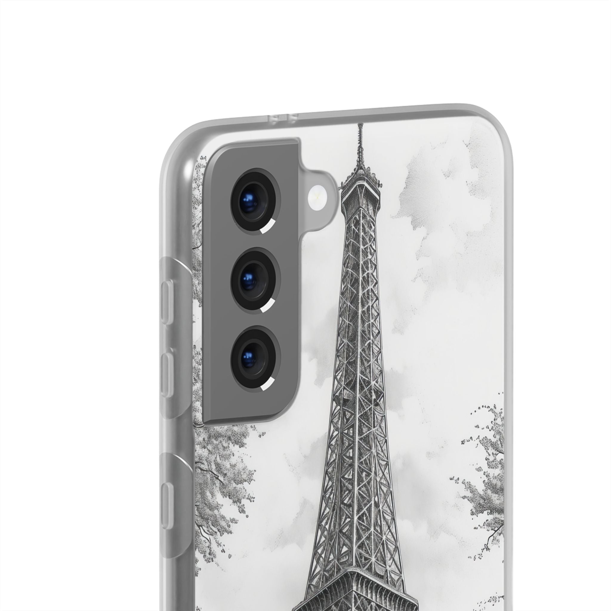 Parisian Monochrome Majesty | Flexible Phone Case for Samsung Galaxy