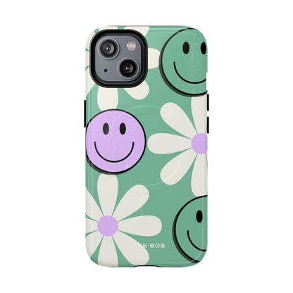 Smiley Daisy Glow iPhone 14 Case - Tough+