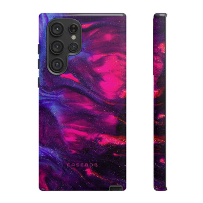 Deep Purple Ink Art - Protective Phone Case