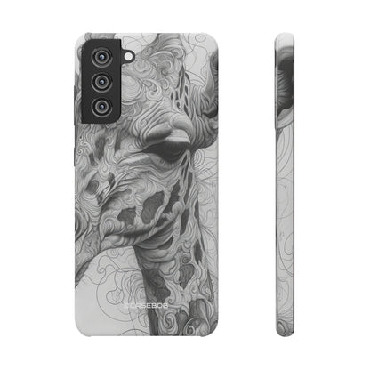 Monochrome Giraffe | Slim Phone Case for Samsung