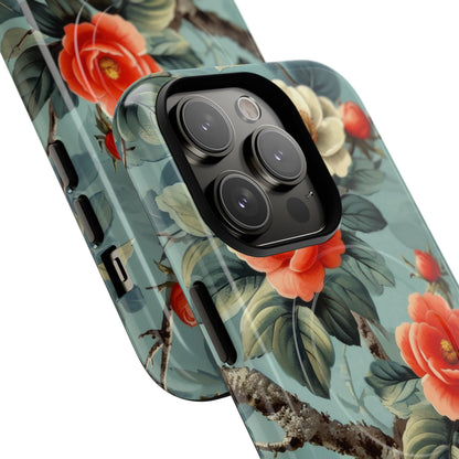 Coral Blossom Tapestry iPhone 14 - Tough+