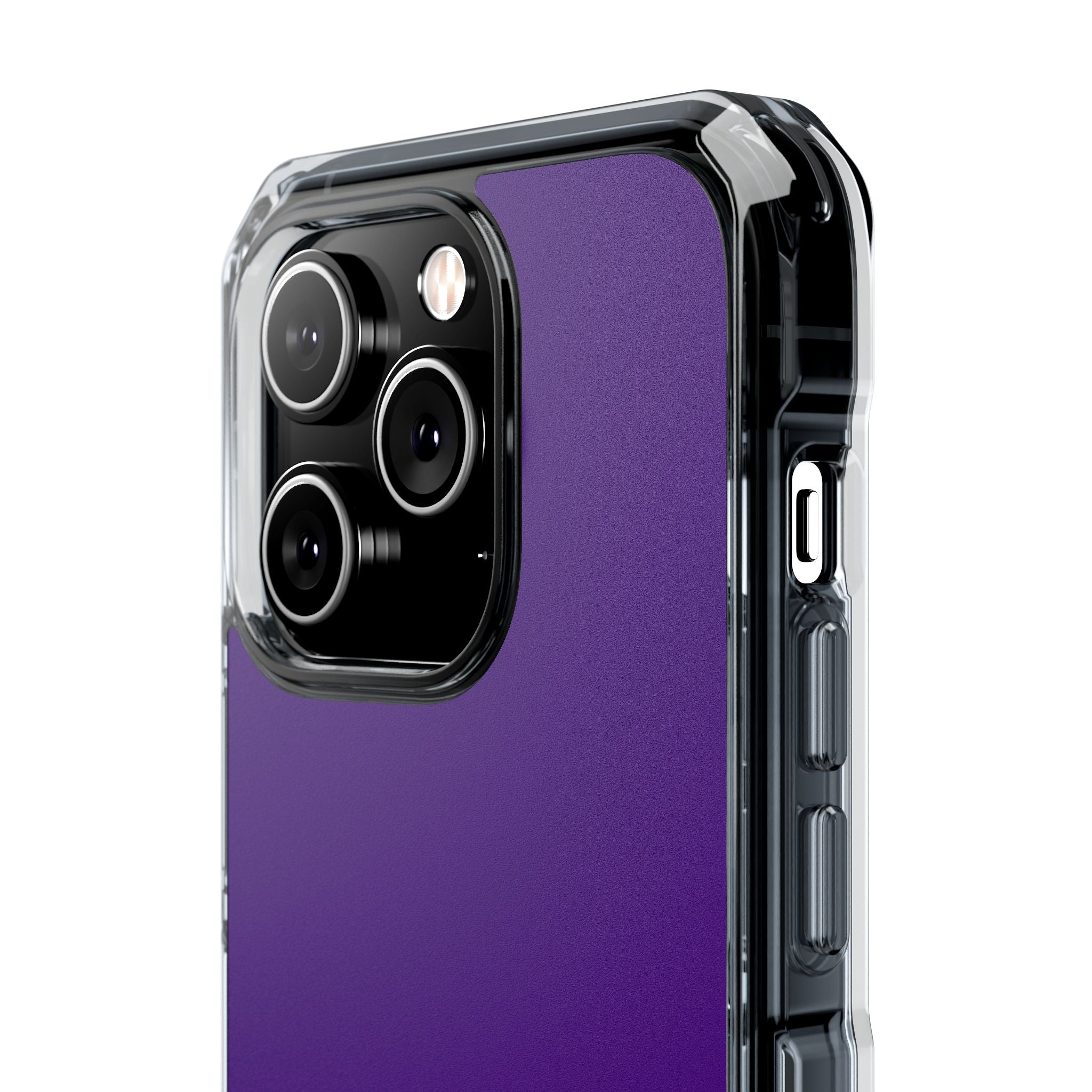 Indigo Color - Clear Impact Case for iPhone