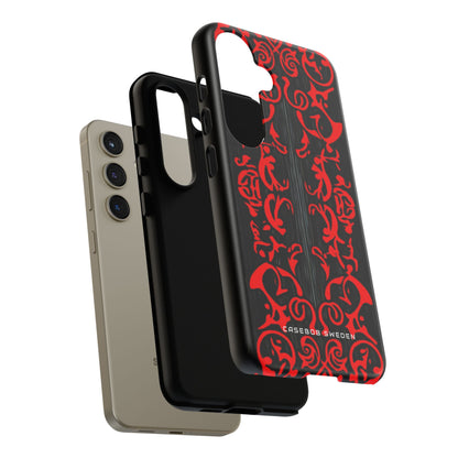 Gothic Crimson Symmetry Samsung S24 - Tough Phone Case