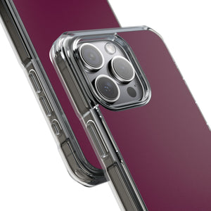 Tyrian Purple | Handyhülle für iPhone (Clear Impact Case – magnetisch) 