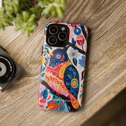 Whimsical Vintage Owl with Floral Charm iPhone 16 - Tough Phone Case