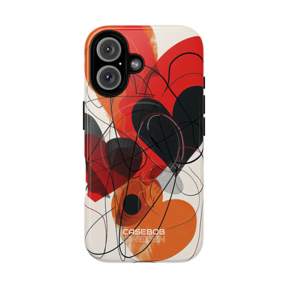 Crimson Motion Flow iPhone 16 - Tough+