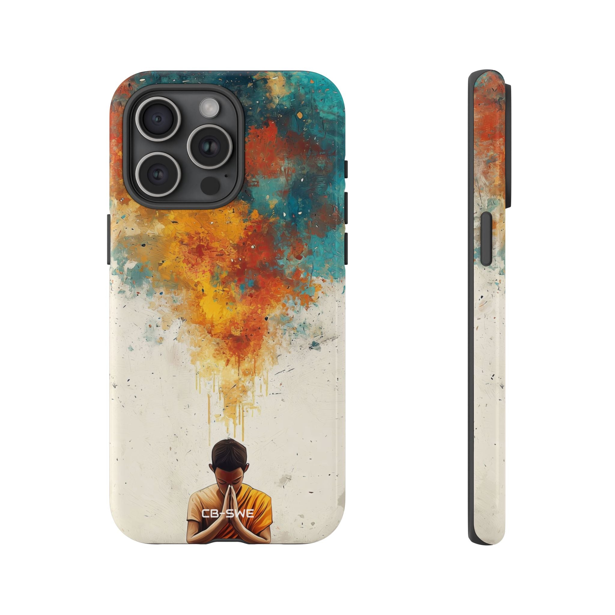 Monk Embracing Enlightenment - iPhone Case