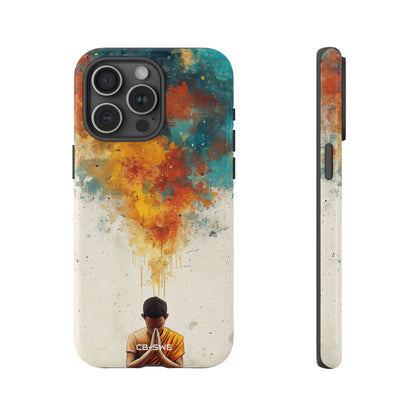 Monk Embracing Enlightenment - iPhone Case