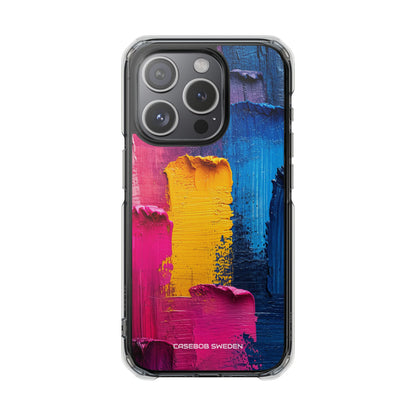 Bold Abstract Texture - Clear Impact iPhone 15 Phone Case