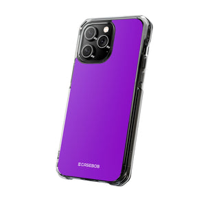 Dunkelviolett | Handyhülle für iPhone (Clear Impact Case - Magnetisch)