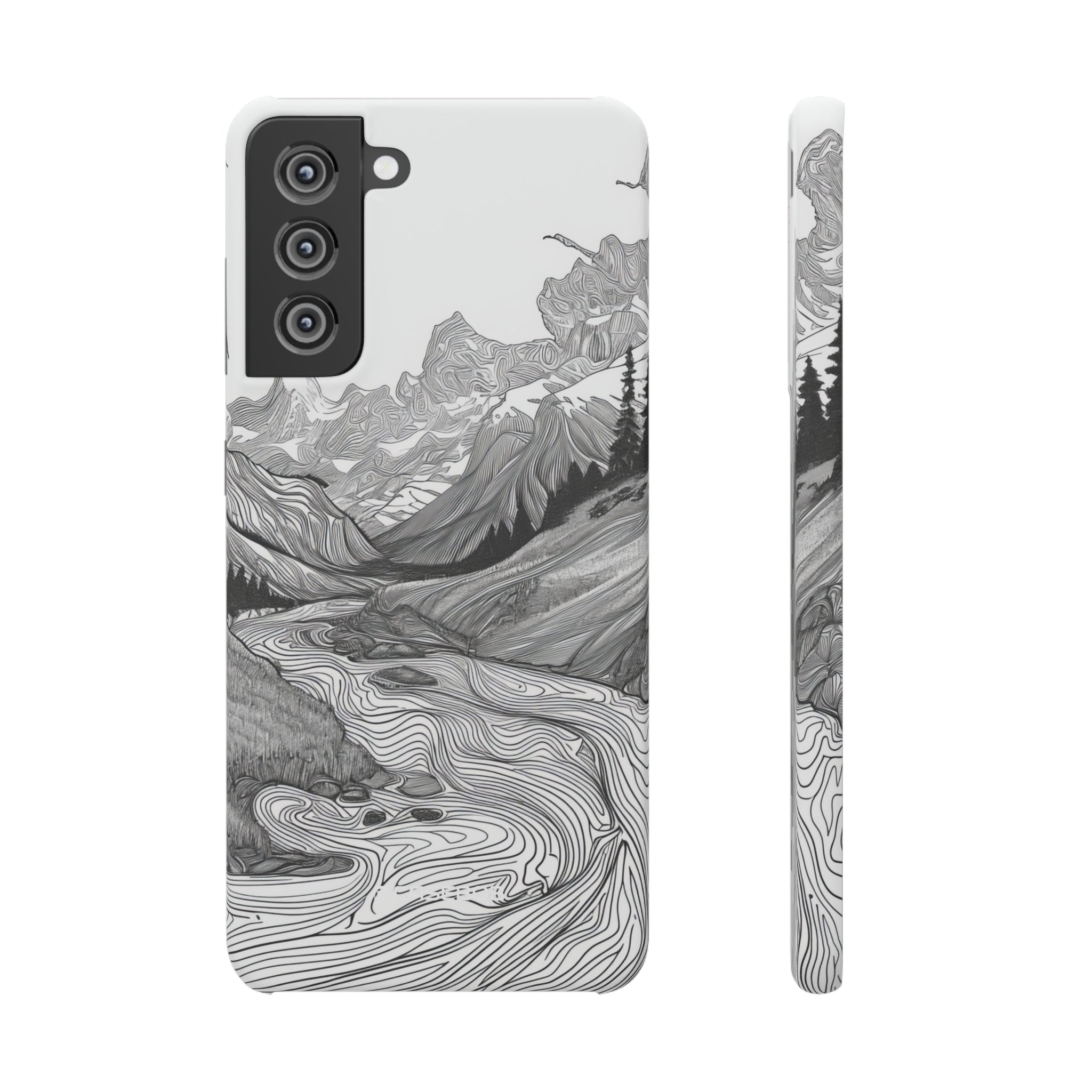 Monochrome Serenity | Slim Phone Case for Samsung