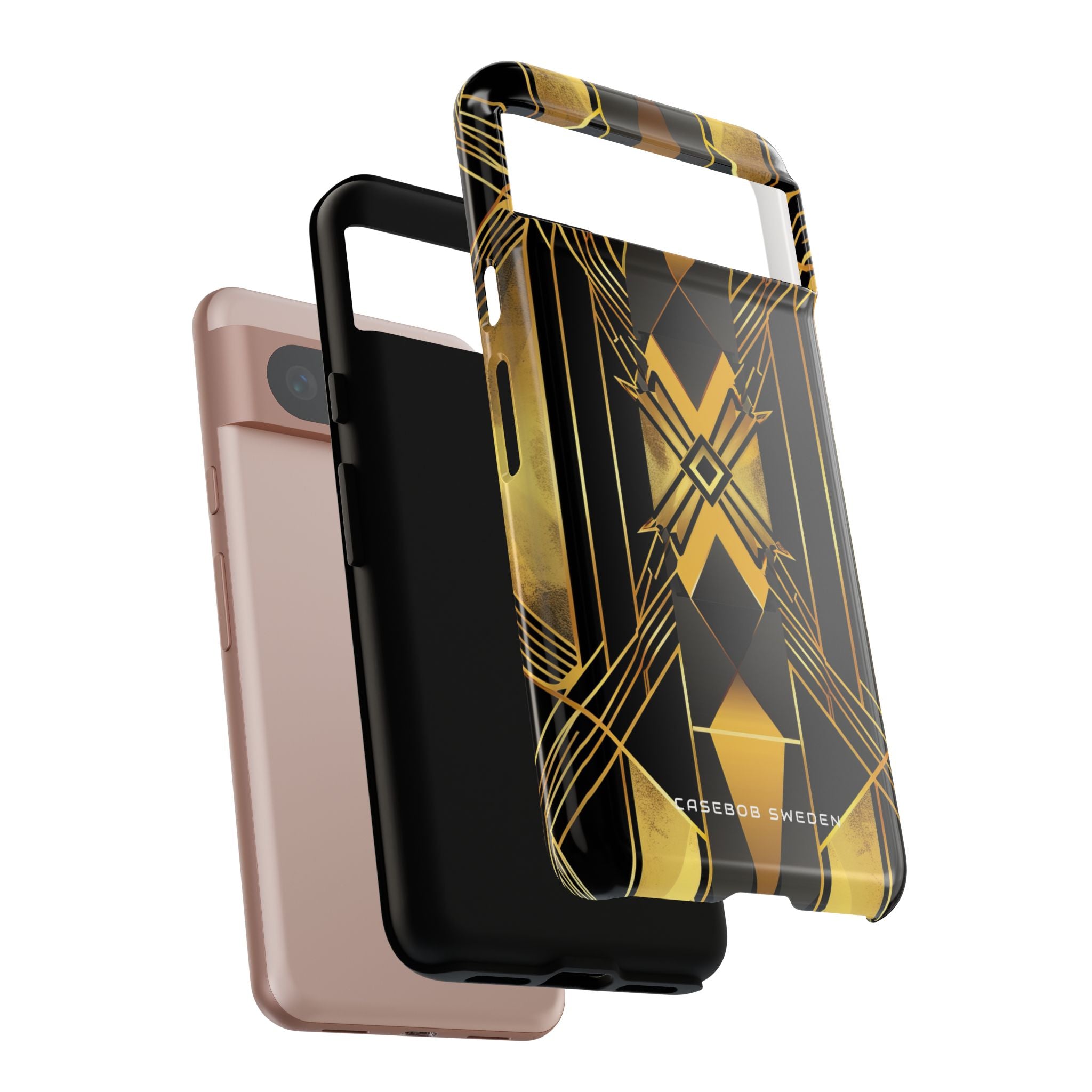 Golden Geometric Elegance Google Pixel 8 - Tough Phone Case