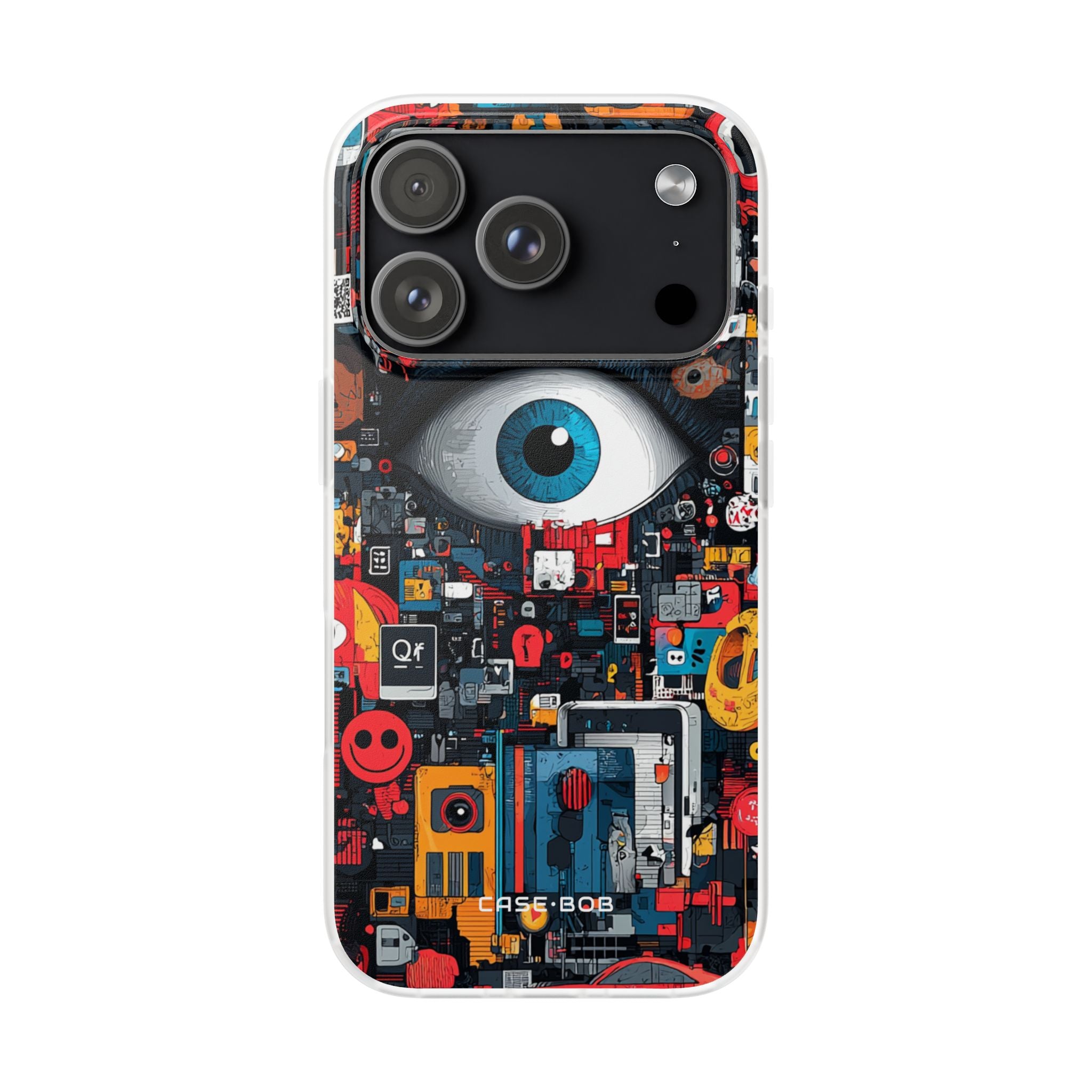 Digital Eye Blue iPhone 17 Pro Case - Soft
