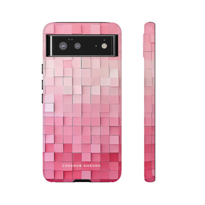 Gradient Pink Mosaic Google Pixel 6 - Tough Phone Case