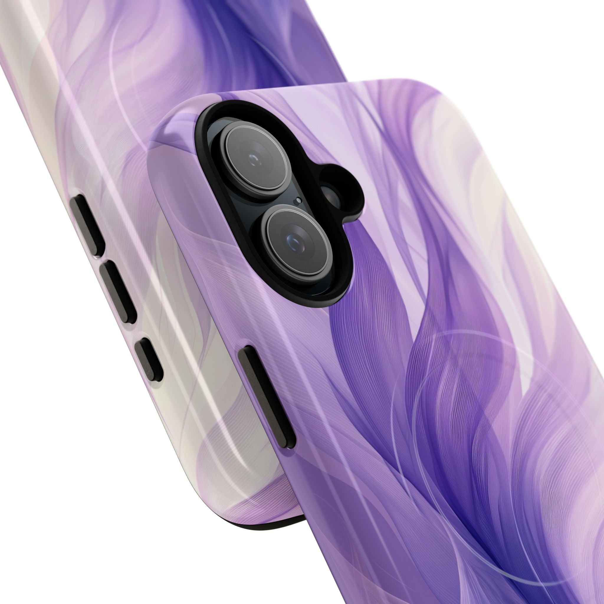 Purple Ribbon Waves iPhone 16 Plus Case - Tough+