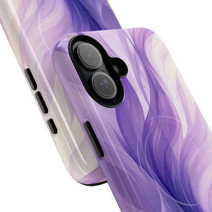 Purple Ribbon Waves iPhone 16 Plus Case - Tough+