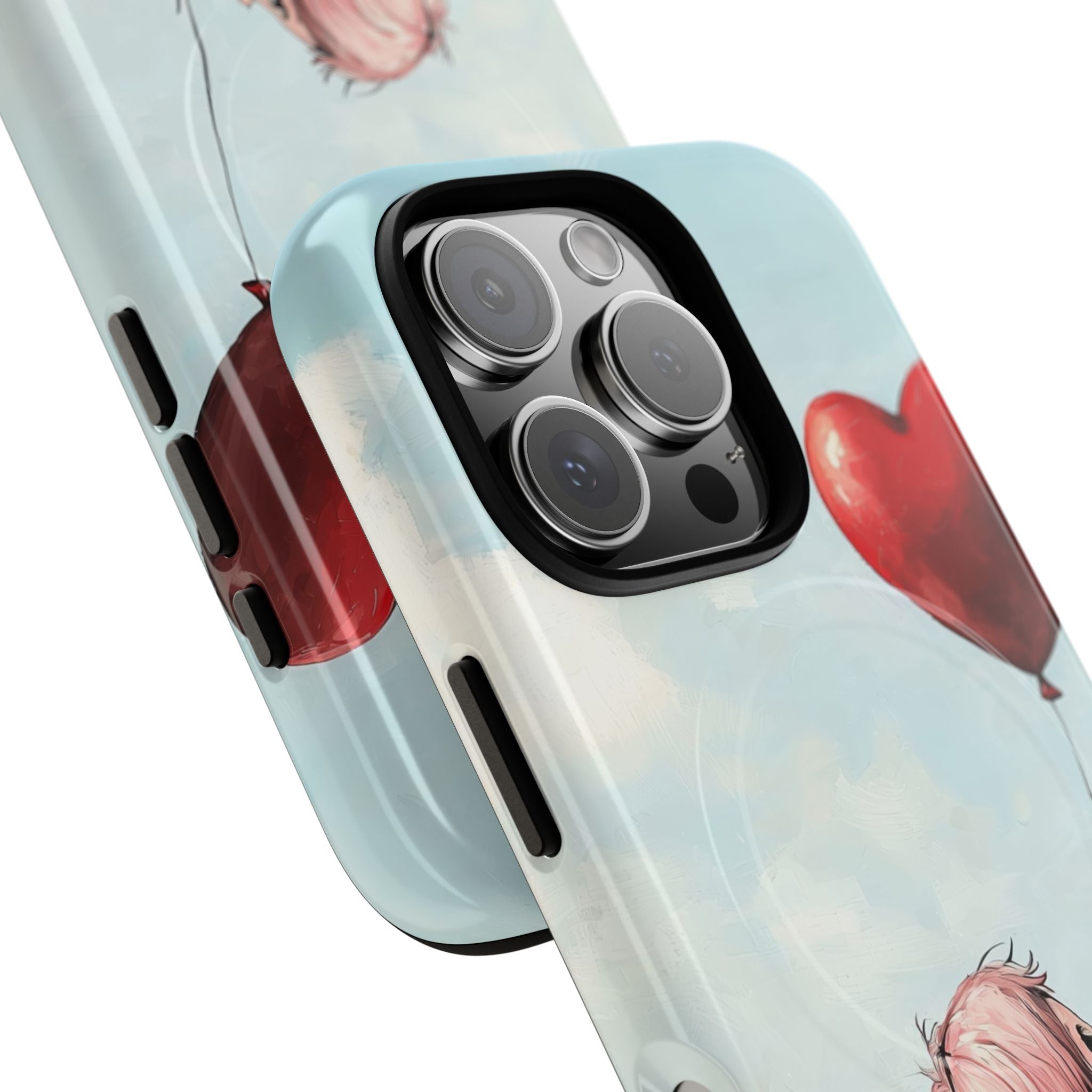 Heart Balloon Glow iPhone 16 Pro Case - Tough+