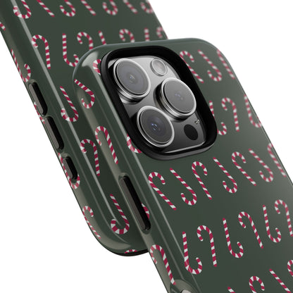 Candy Canes Aligned - iPhone Case