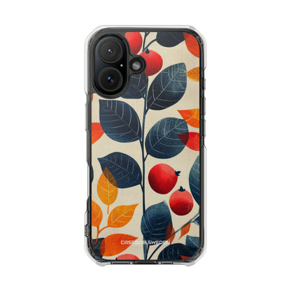 Autumn Nature Pattern - Clear Impact iPhone 16 Phone Case