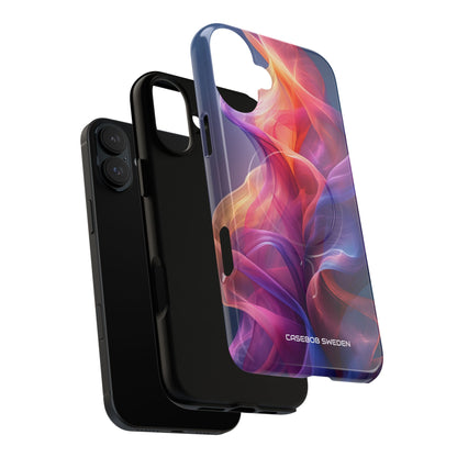 Violet Orange Flow - Tough+ iPhone 16 Phone Case