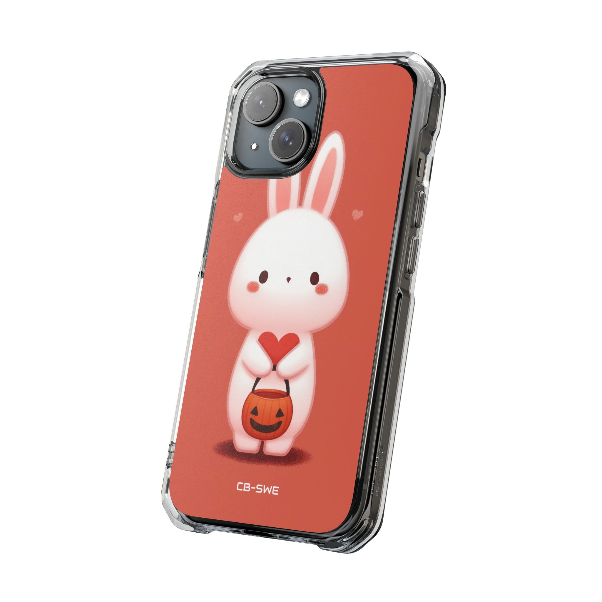 Bunny Holds Heart iPhone Case - Impact