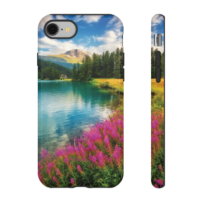 Azure Alpine Lake Phone Case - Protective Phone Case