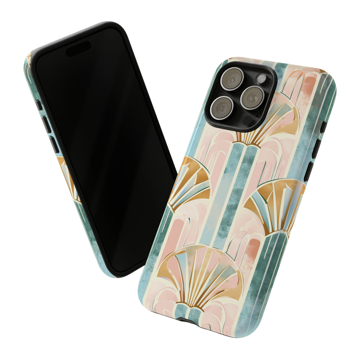 Art Deco Pastel Geometry - Protective Phone Case