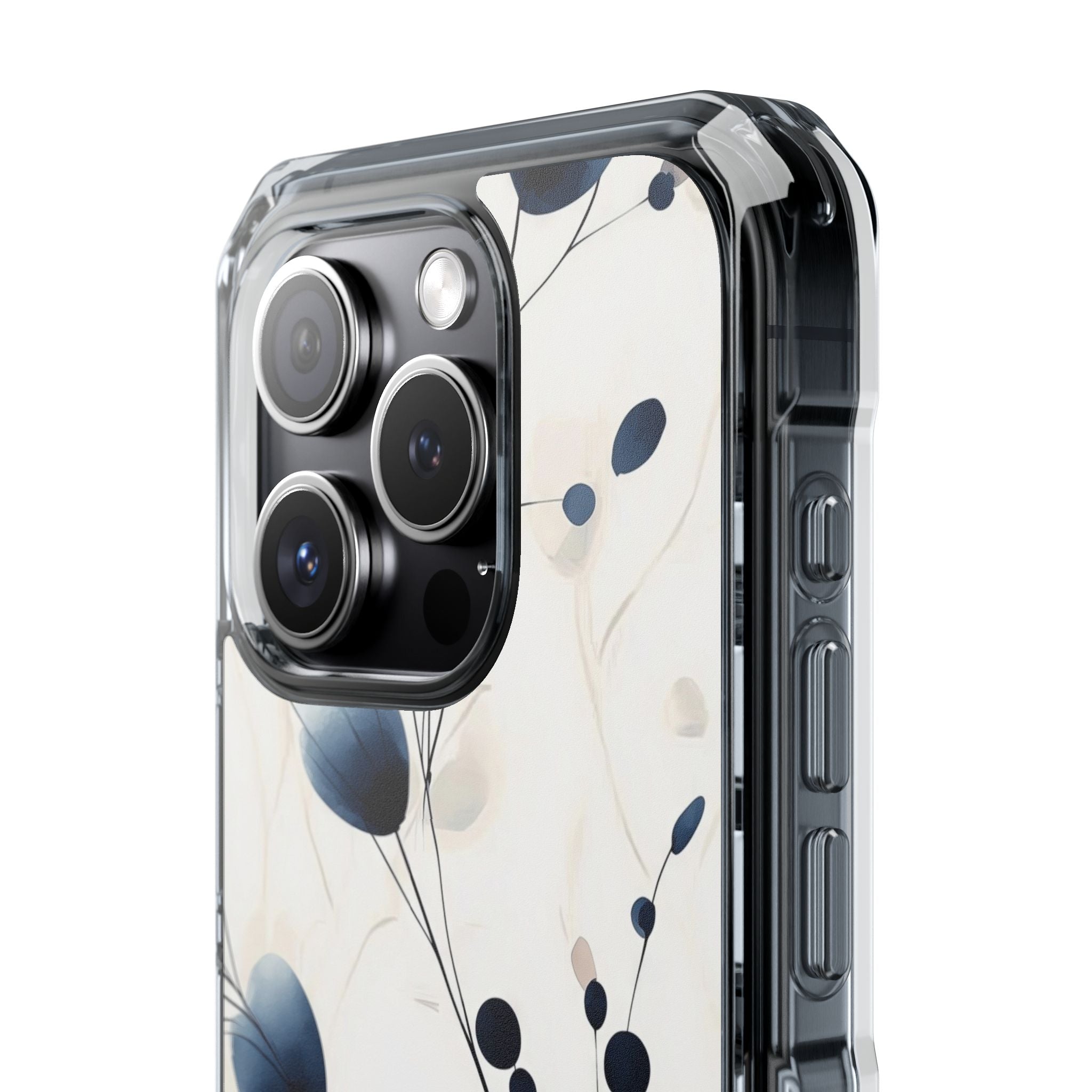 Floral Harmony Blue iPhone Case - Impact