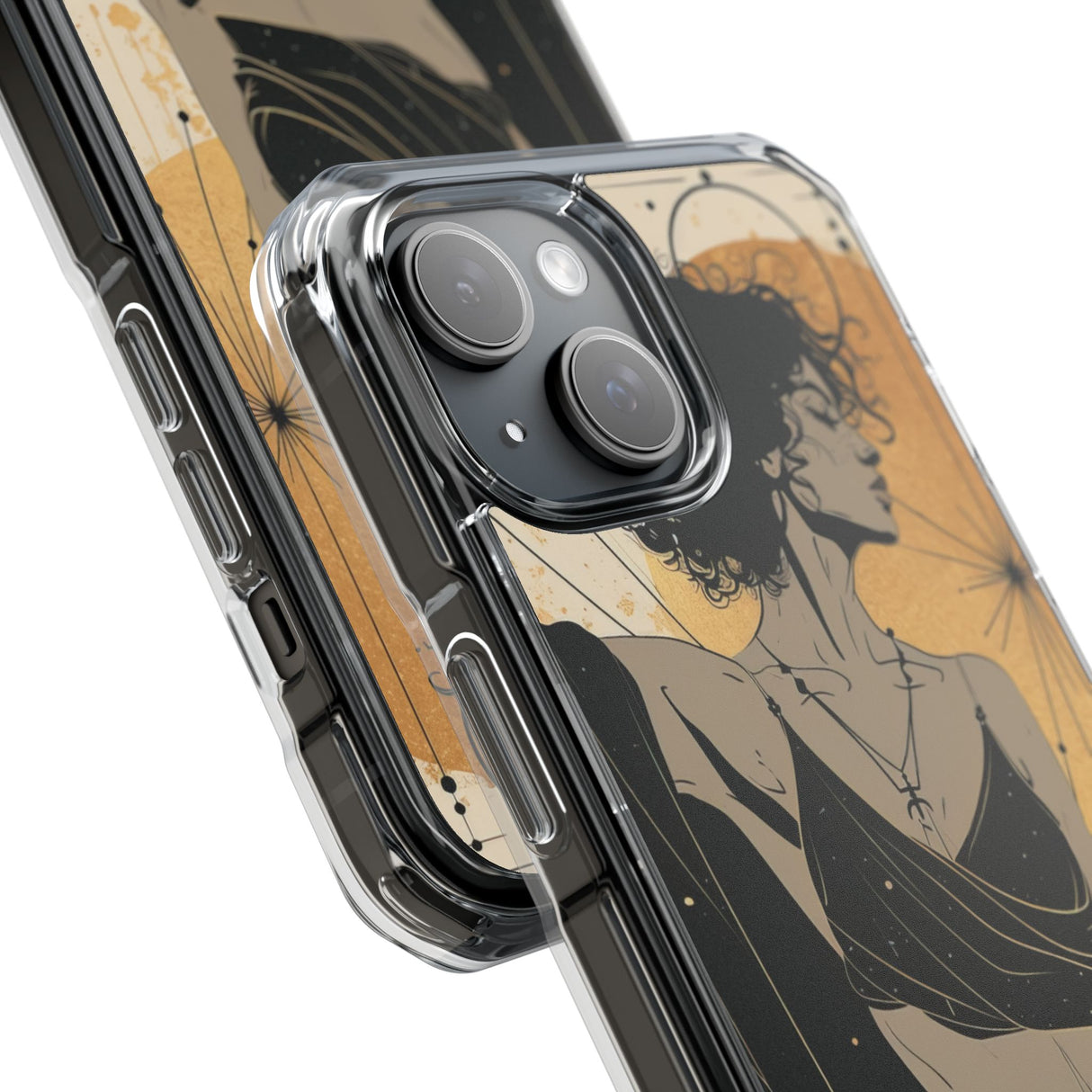 Celestial Elegance – Handyhülle für iPhone (Clear Impact – Magnetisch)