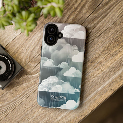 Silver Dream Clouds iPhone 16 - Tough