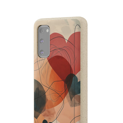 Abstract Heart Harmony | Biodegradable Phone Case