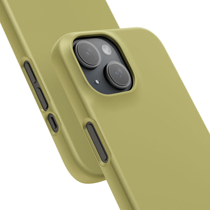 Dark Khaki iPhone 15 - Slim Phone Case