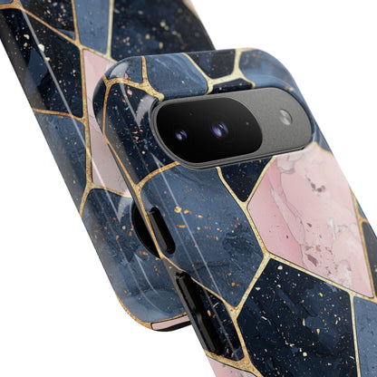 Golden Mosaic Google Pixel 9 Case - Tough