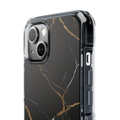 Golden Veins Emerge iPhone Case - Impact