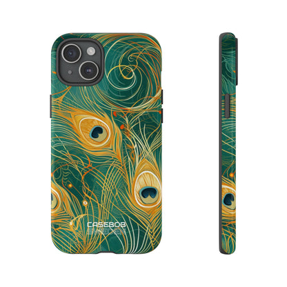 Vibrant Peacock Whirl iPhone 15 - Tough