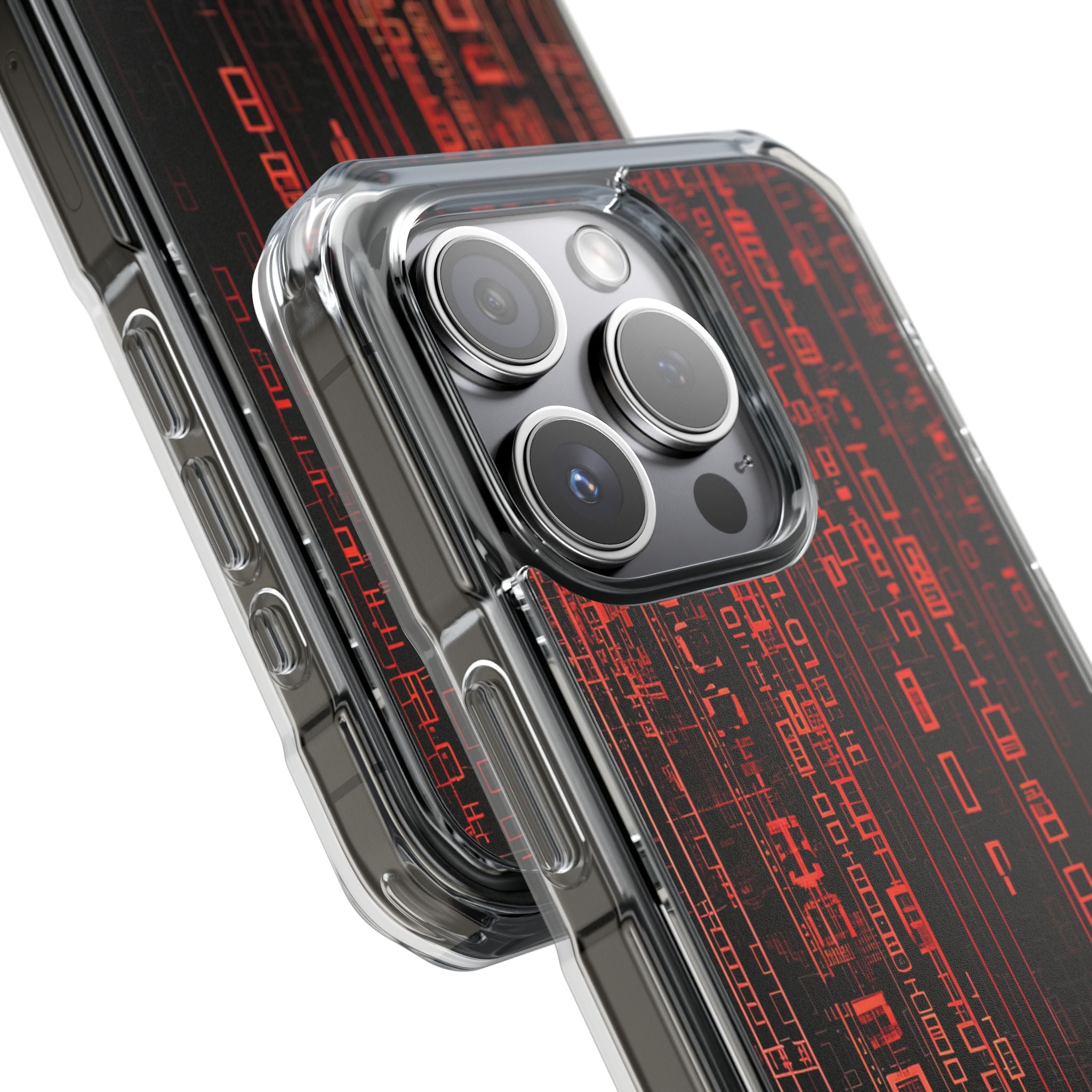 Neon Circuit Dreams iPhone 15 - Impact Clear+