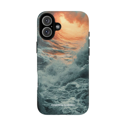 Fiery Wave Power - Tough iPhone 16 Phone Case