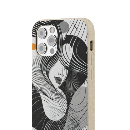 Fluid Noir Rhythm | Biodegradable Phone Case