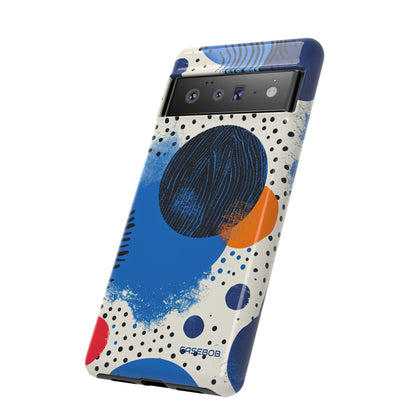 Blue Tranquil Geometry - Protective Phone Case