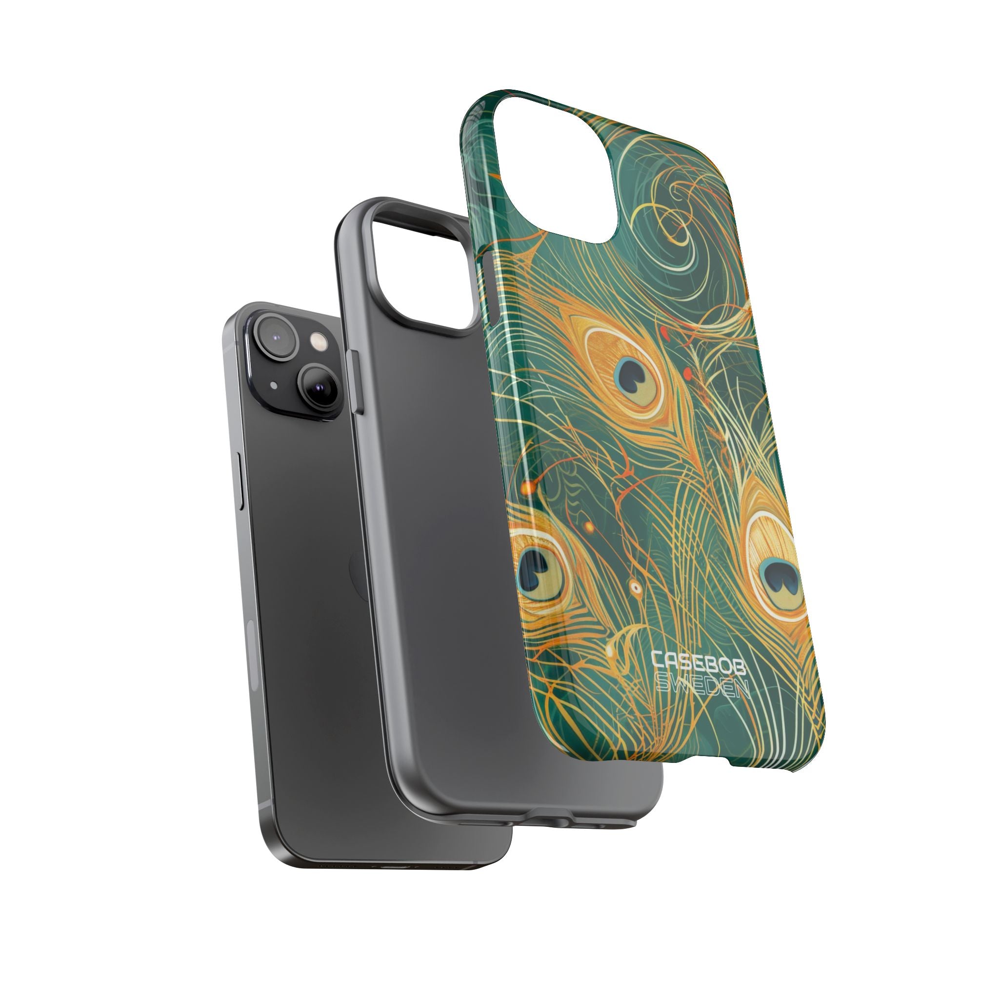 Vibrant Peacock Whirl iPhone 14 - Tough