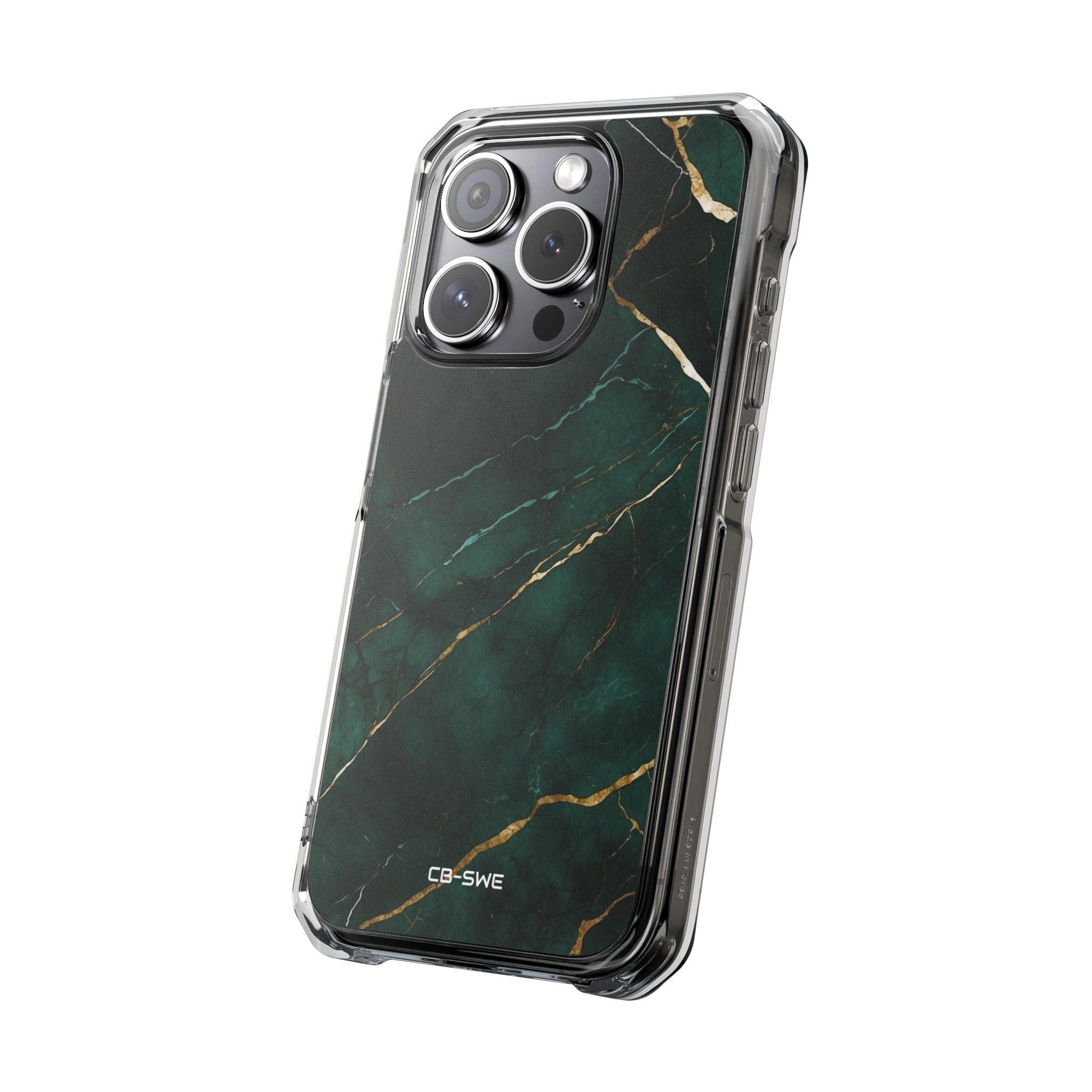 Emerald Veins Flow iPhone Case - Impact