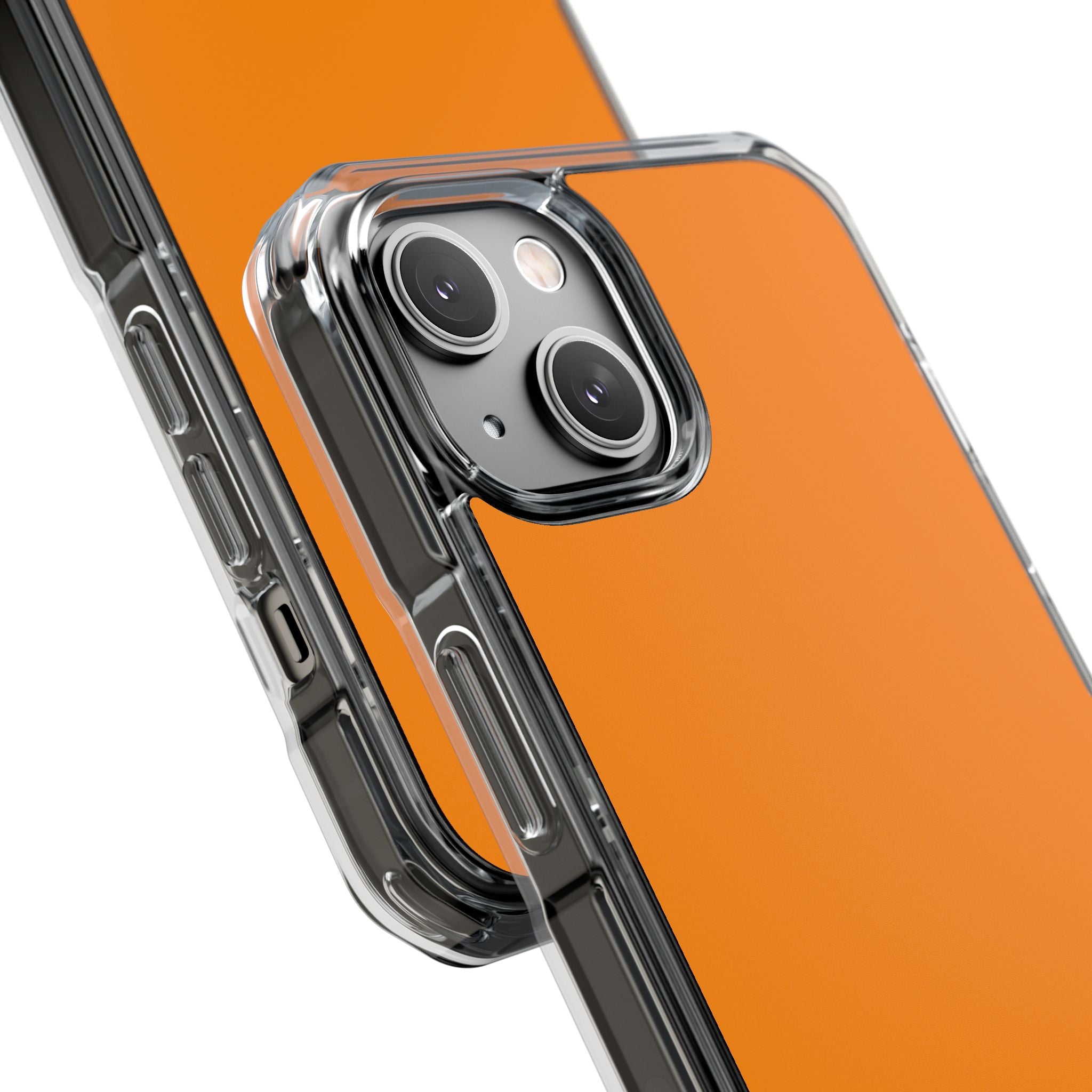 Dark Orange - Clear Impact Case for iPhone