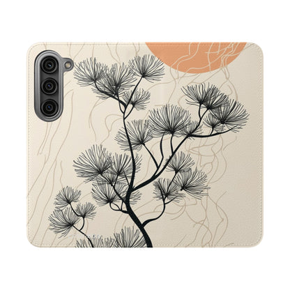 Spiky Tree Sunset - Samsung S23 Case - Wallet