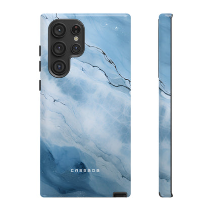 Light Navy Marble - Protective Phone Case