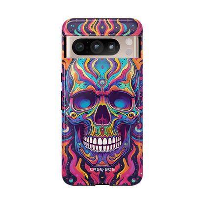 Flaming Skull Google Pixel 8 Pro Case - Tough