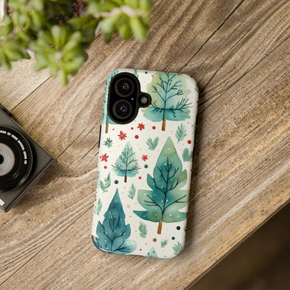 Joyful Evergreen Dance - iPhone Case
