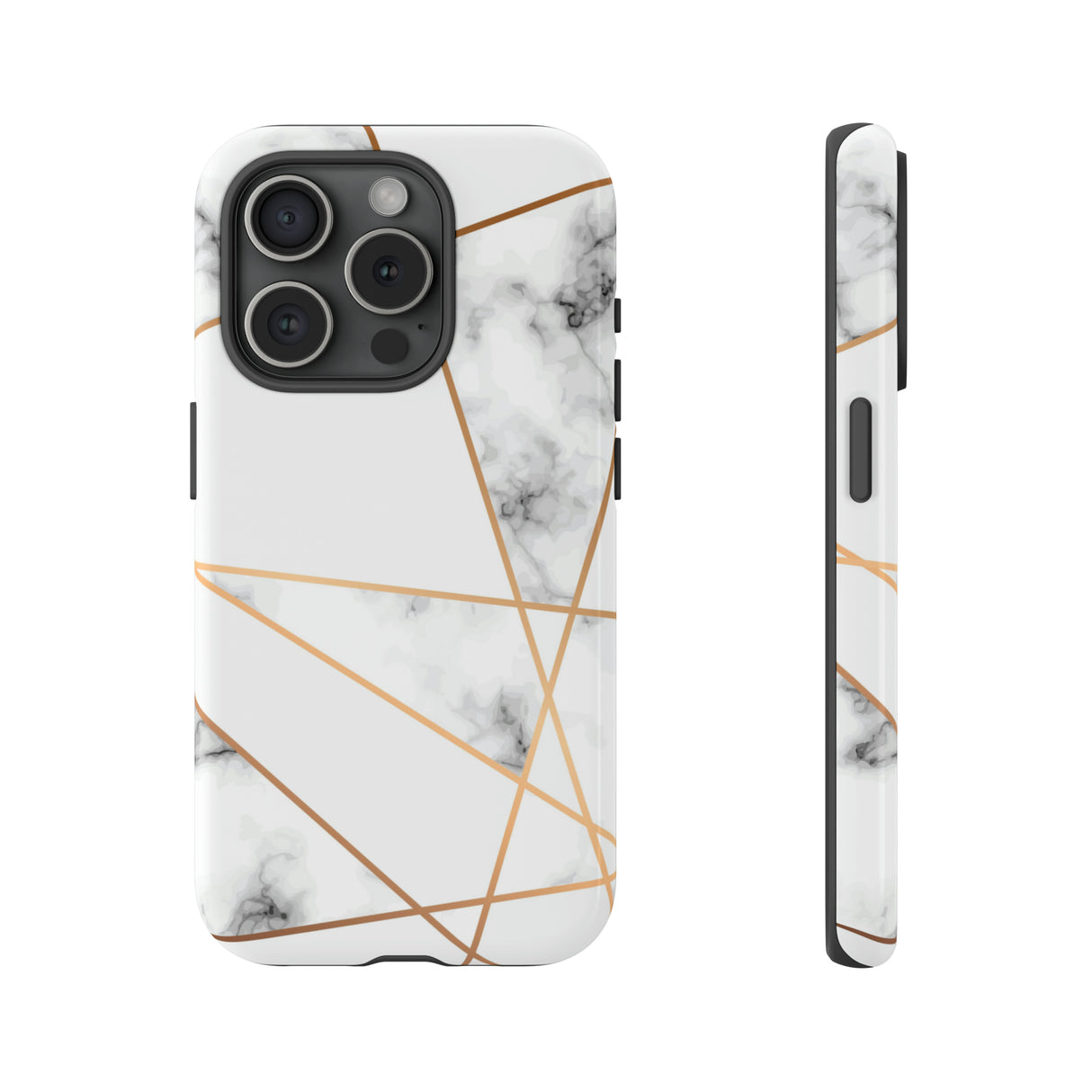 Marble Geometric - Protective Phone Case