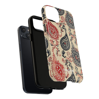 Navy Paisley Swirl iPhone 14 - Tough+