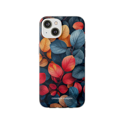 Vibrant Nature Leaves - Flexi iPhone 14 Phone Case