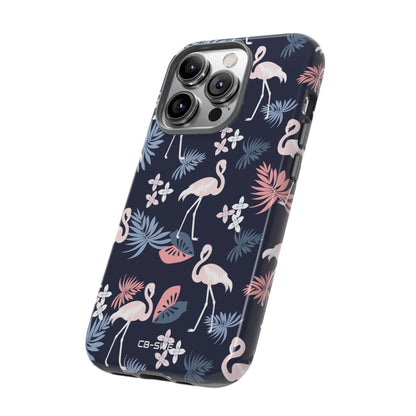 Flamingos Dance Playfully - iPhone Case